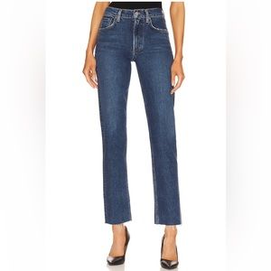 AGOLDE Kye Mid Rise Straight Crop Jeans